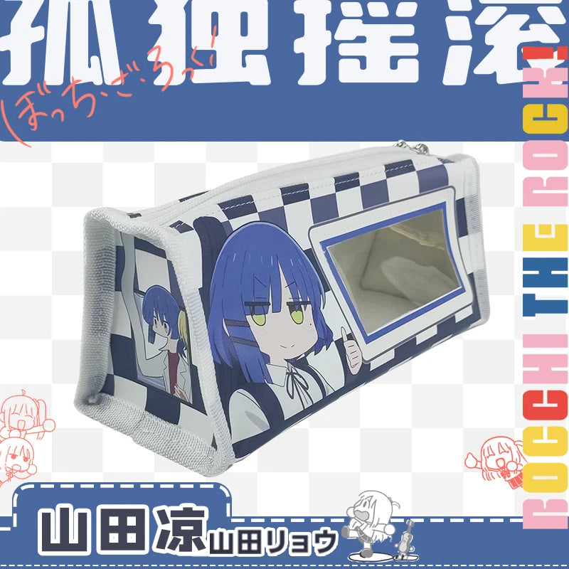 Anime BOCCHI THE ROCK! Yamada Ryo Pen Organizer Student Pen Pouch Gift 07FC0E-D4 - KOEEK