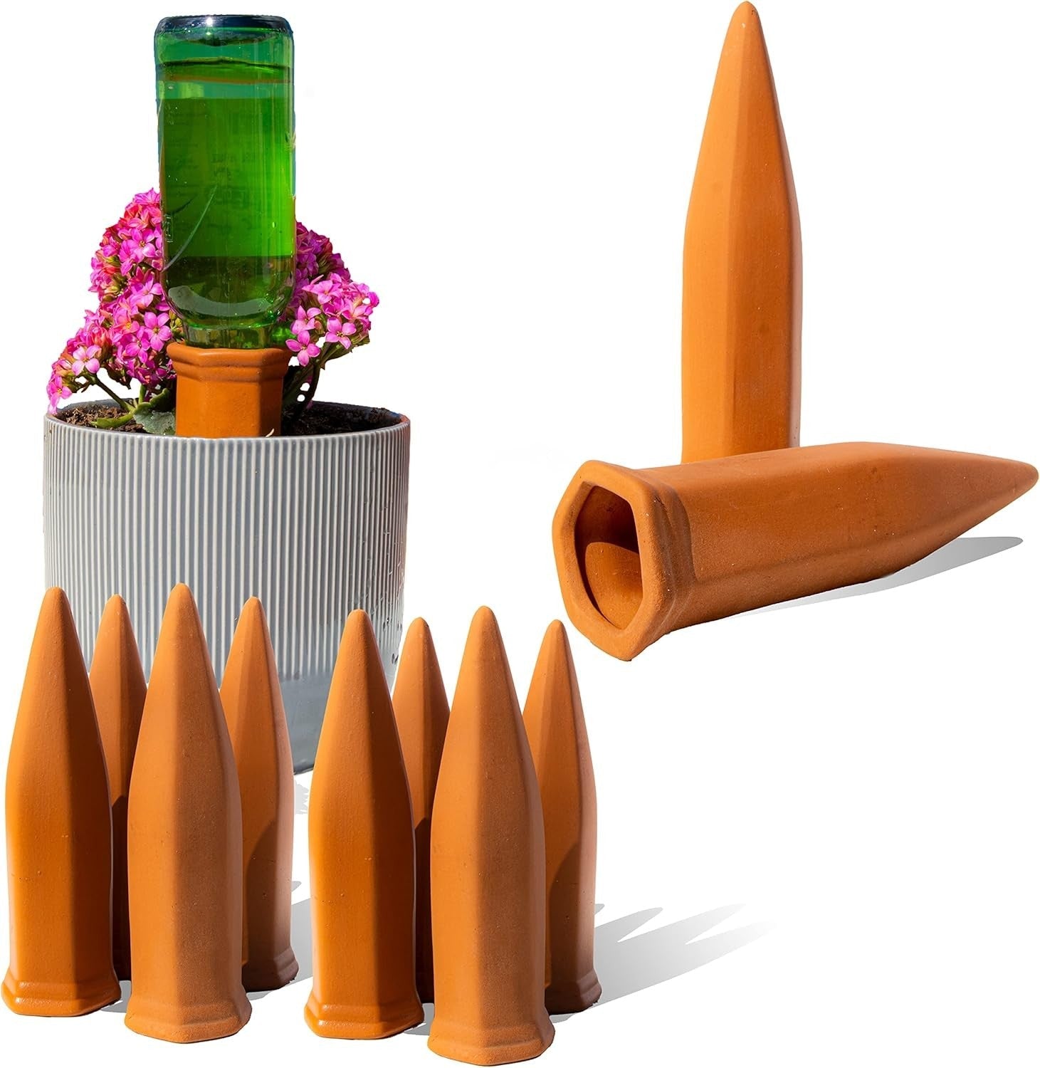 new 10-Pack Natural Self Watering Spikes - Terracotta - 10-pack Terra-cotta 07FC0E-D4 - KOEEK