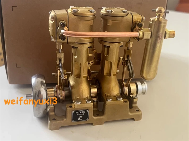 Compact Vintage L2 Steam Engine Model Dual Cylinder Powerful Toy Collection Gift 07FC0E-D4 - KOEEK