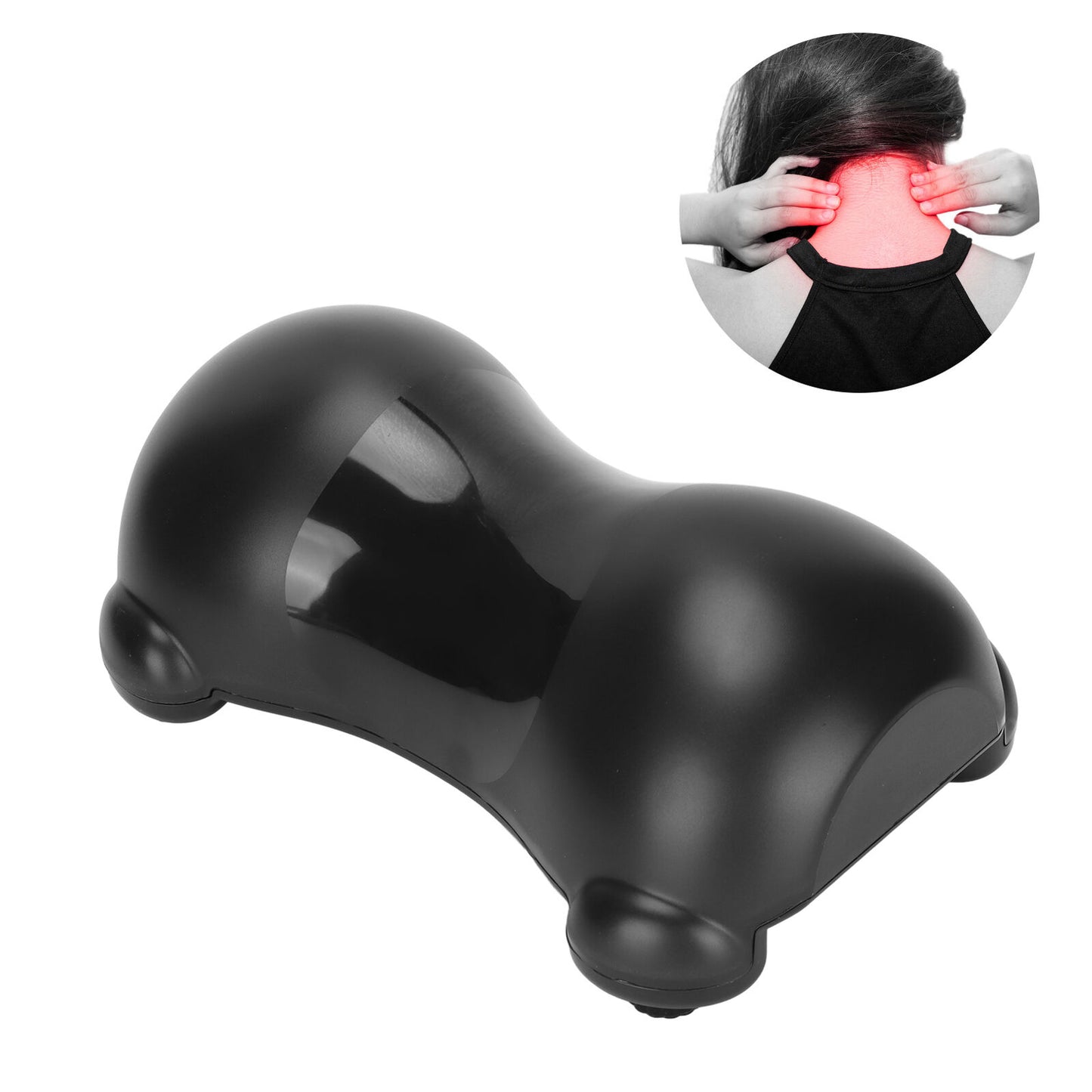 new Neck Stretcher Spine Massage Ergonomic Traction Neck Traction Device(Black ) HGF koeek - KOEEK