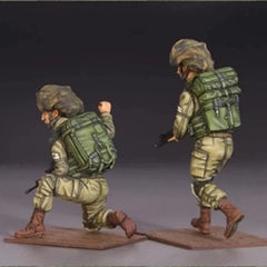 1/35 Resin Model Kit IDF Mechanized Infantry 2 Figures Unassembled Unpainted 07FC0E-D4 - KOEEK