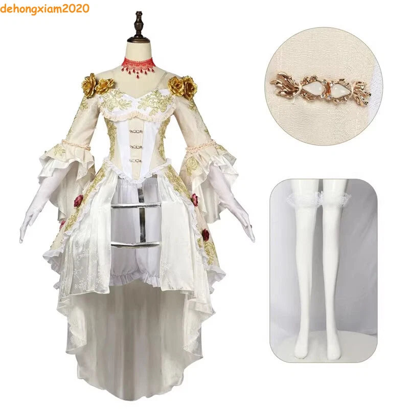 Cosplay Identity V Bloody Queen Mary Cosplay Costume Women Girl Dress White 07FC0E-D4 - KOEEK