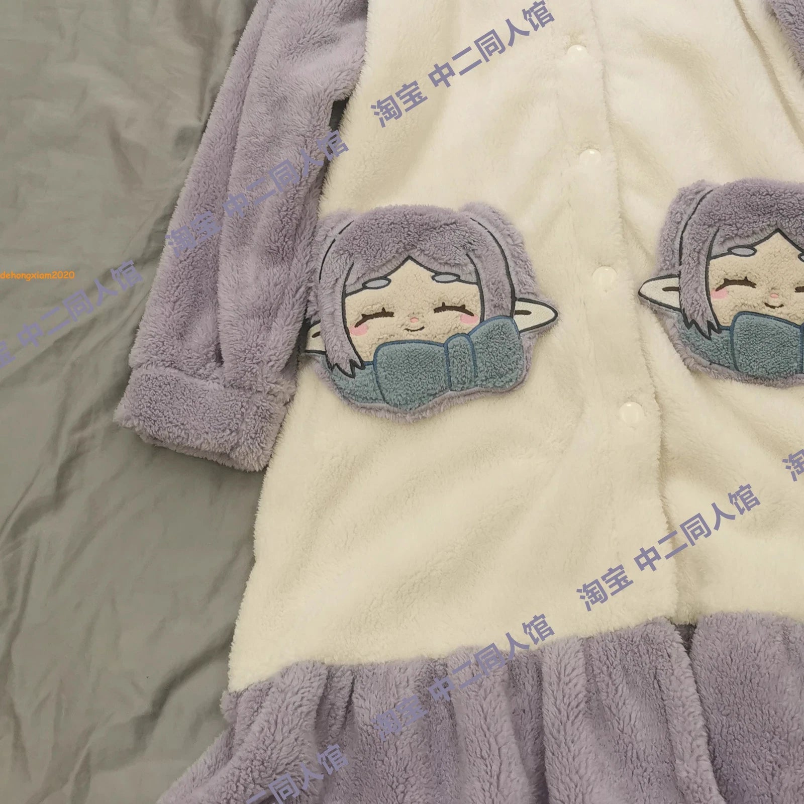 Frieren at the Funeral Pajamas Night-robe Sleepwear Warm Winter Homewear Set 07FC0E-D4 - KOEEK