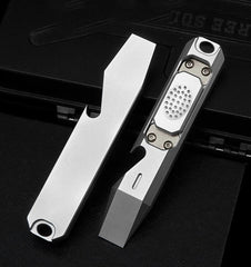EDC Titanium Alloy Multi Tools Pry Bar Crowbar Fidget Clicker Toy Stress Relief 07FC0E-D4 - KOEEK