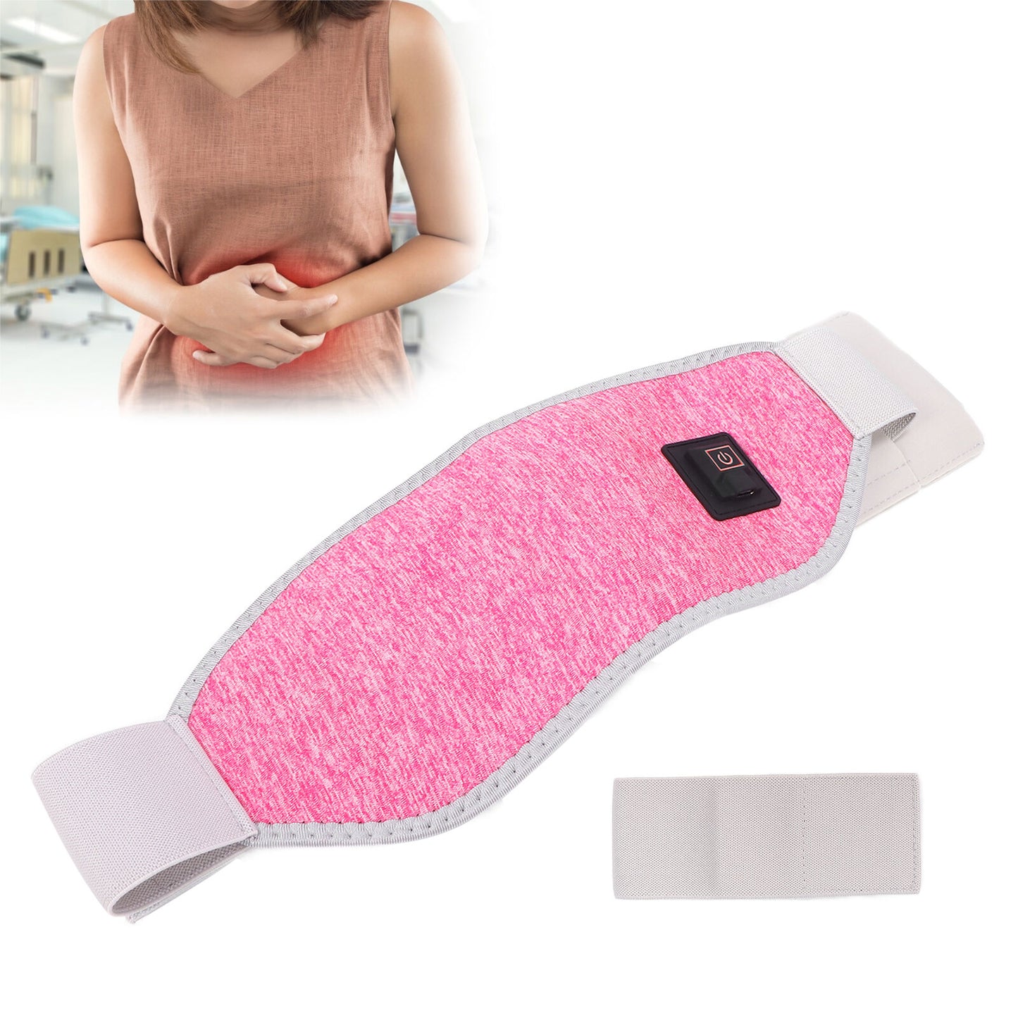 new Electric Heating Abdominal Menstrual Pad Belt For Period Pain Relief Cramp HGF koeek - KOEEK