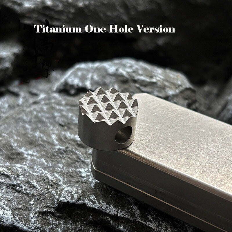 Titanium Ultem PEI Knife Lanyard Bead Keychain Paracord Pendant Bracelet EDC 07FC0E-D4 - KOEEK