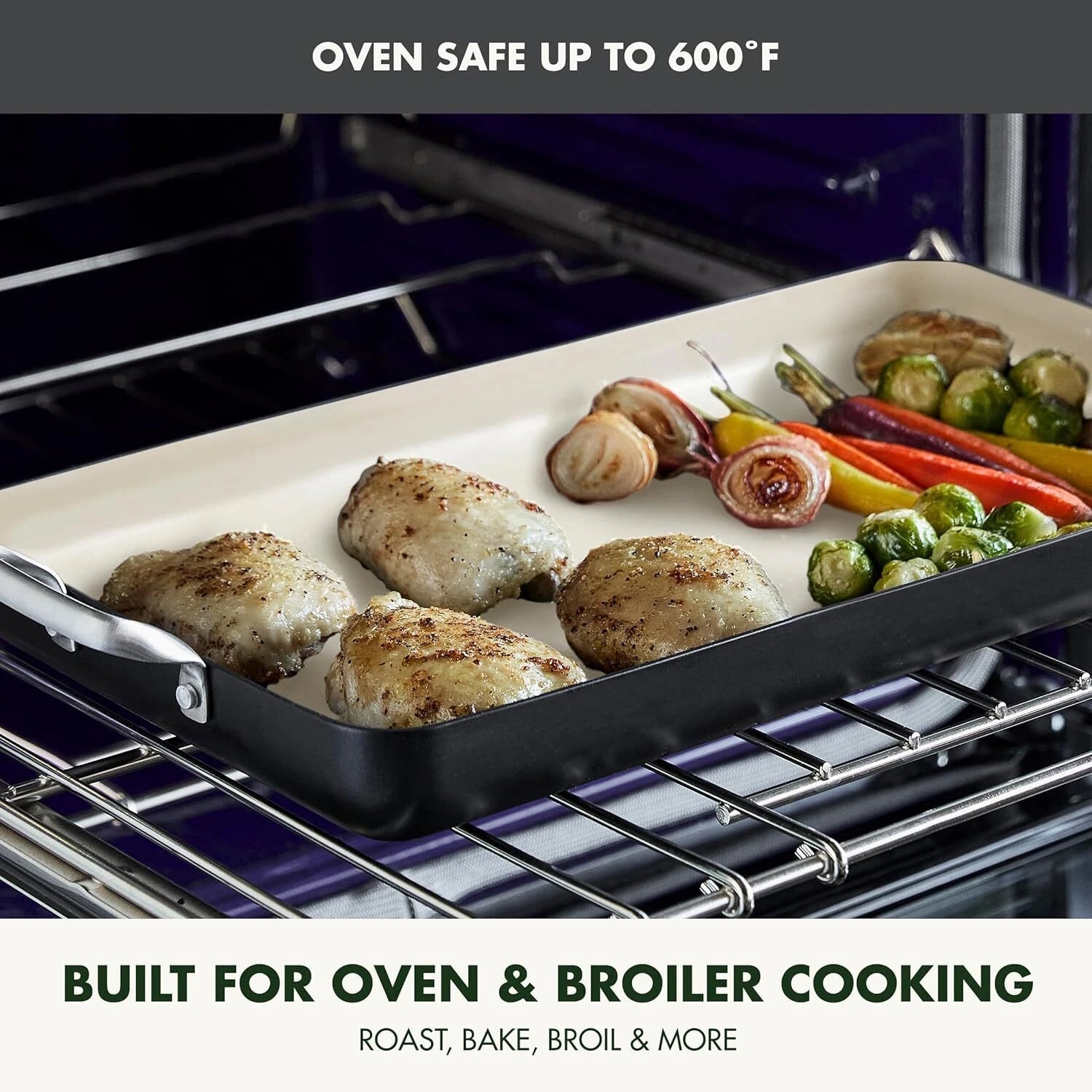 Double boiler, hard anodized healthy ceramic non-stick, PFAS-free, black 07FC0E-D4 - KOEEK