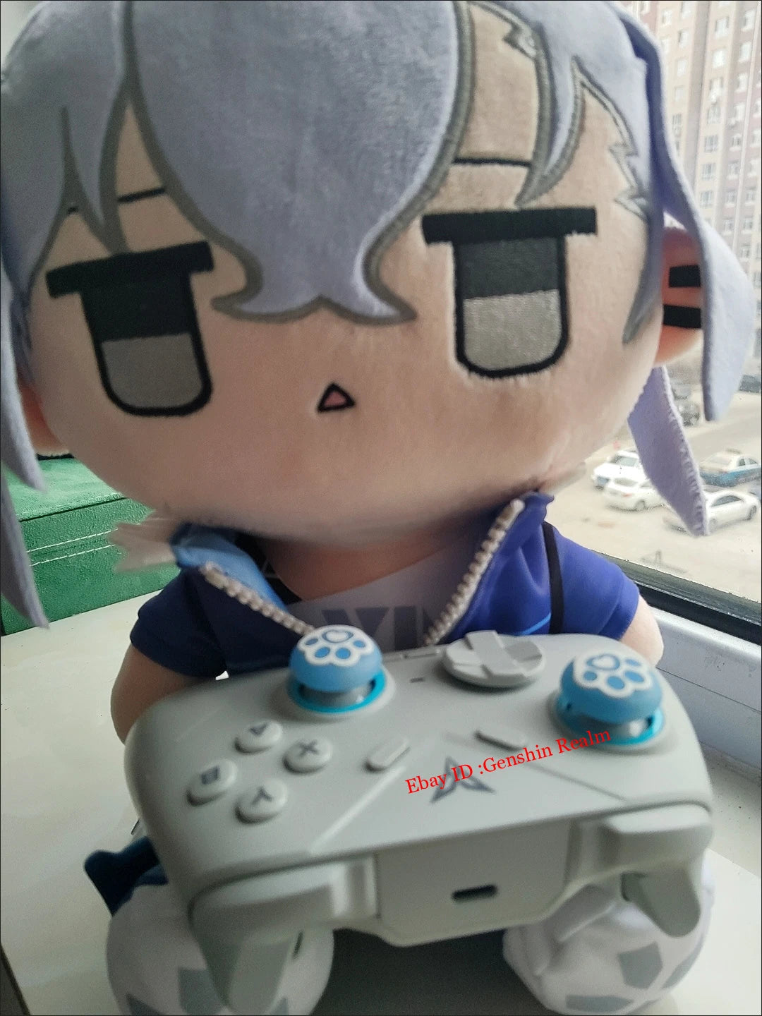 Anime Honkai: Star Rail Silver Wolf Sitting position Plush Toy Throw Pillow Gift 07FC0E-D4 - KOEEK