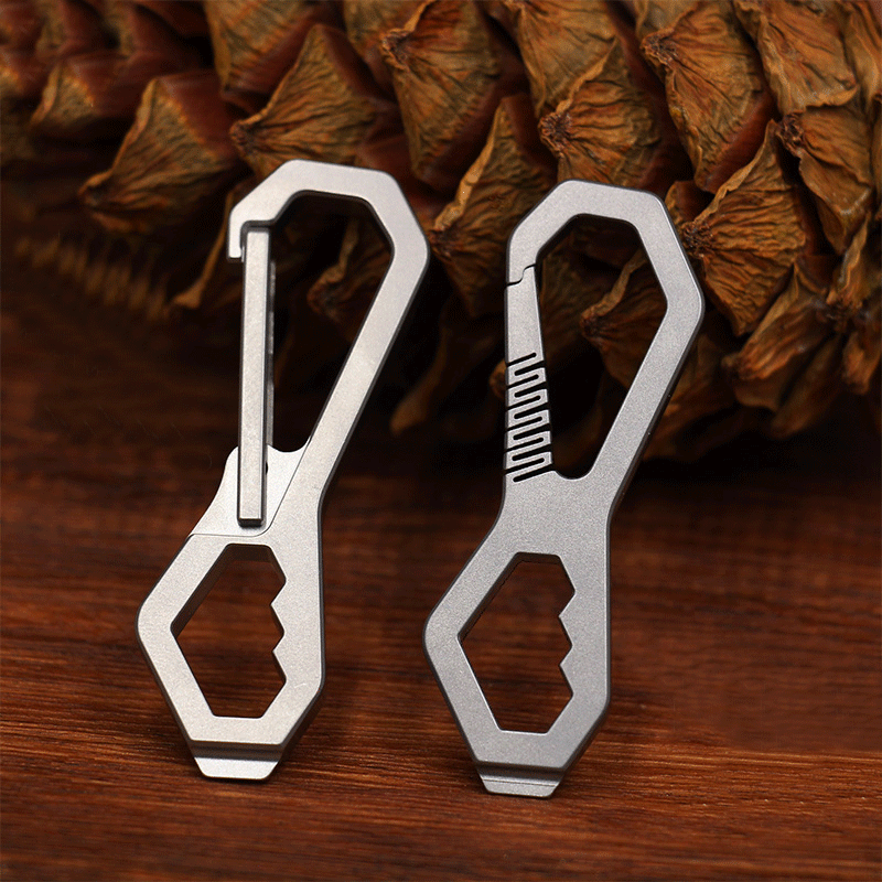 Titanium Alloy Multi Tool Wrench Screwdriver Men Waist Hanging Keychain EDC Gift 07FC0E-D4 - KOEEK