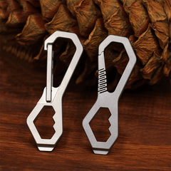 Titanium Alloy Multi Tool Wrench Screwdriver Men Waist Hanging Keychain EDC Gift 07FC0E-D4 - KOEEK