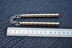 Brass Begleri Fidget Nunchakus Finger Piece Exercise Paracord Worry Bead Toys 07FC0E-D4 - KOEEK