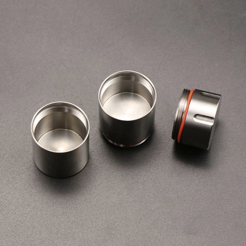 Titanium CNC Waterproof Box Storage Pill Case Sealed Medicine Bottle Container 07FC0E-D4 - KOEEK
