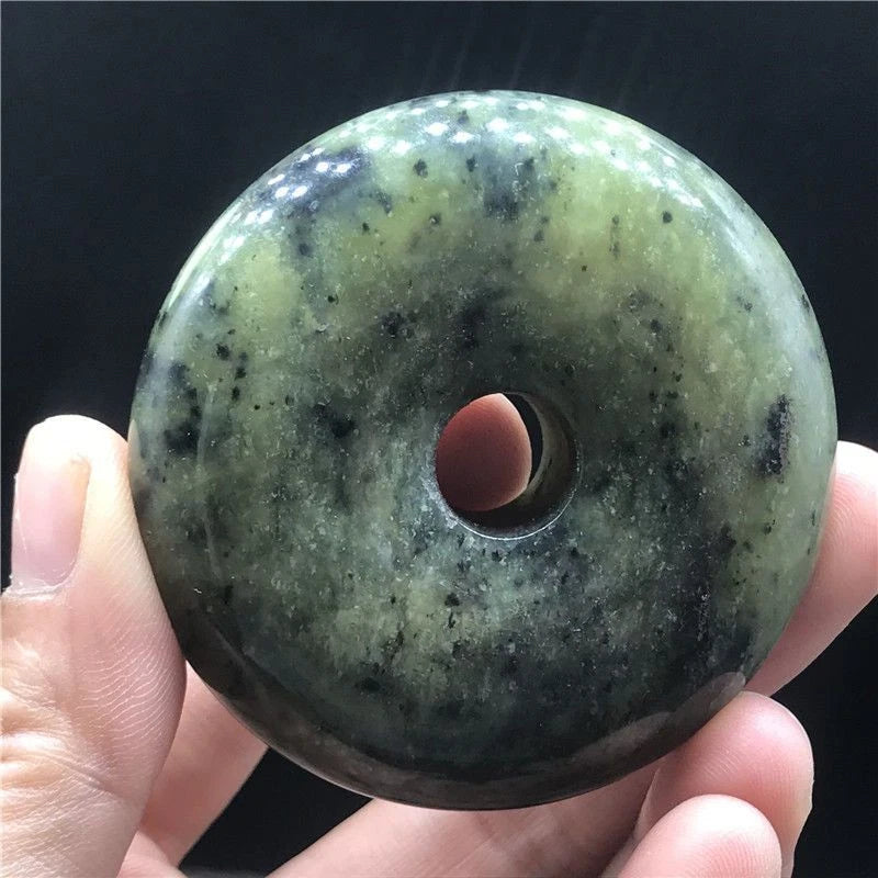 Xiuyu Jade Feng Shui Pendant Hand-Carved Antique Jade Amulet Vintage Stone 07FC0E-D4 - KOEEK