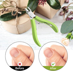 new Cuticle Trimmer, Professional Nail Cutter, Stainless Steel Green 07FC0E-D4 - KOEEK