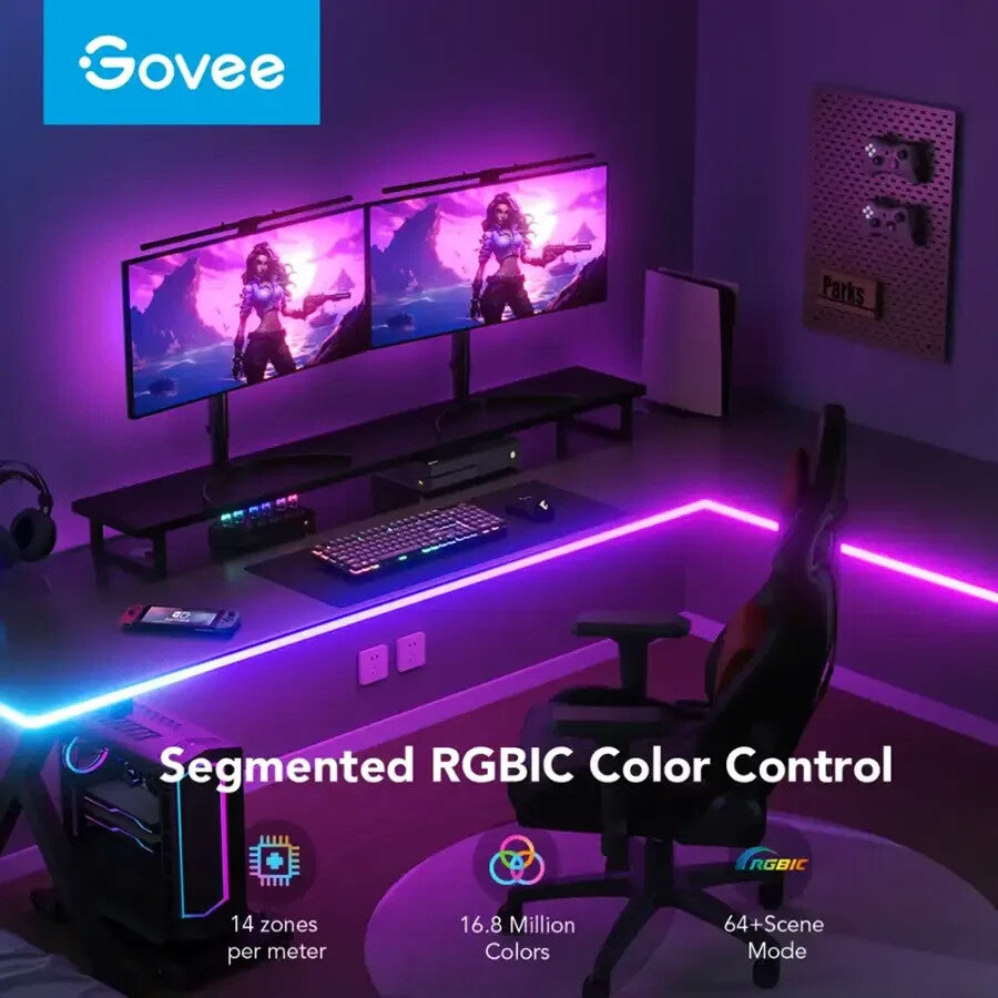 Govee - RGBIC LED Neon Rope Light for Desks 6.5ft - H61C2 - GOVEE - KOEEK