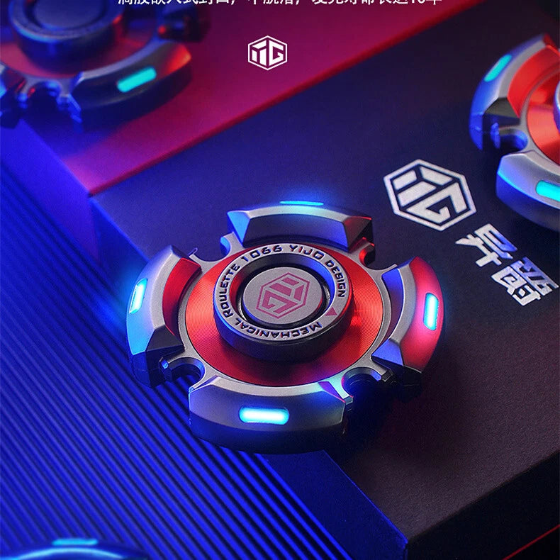 EDC Metal Adult Fidget Toys metal Luminous Alloy Fidget Spinner ADHD Tool Gift 07FC0E-D4 - KOEEK
