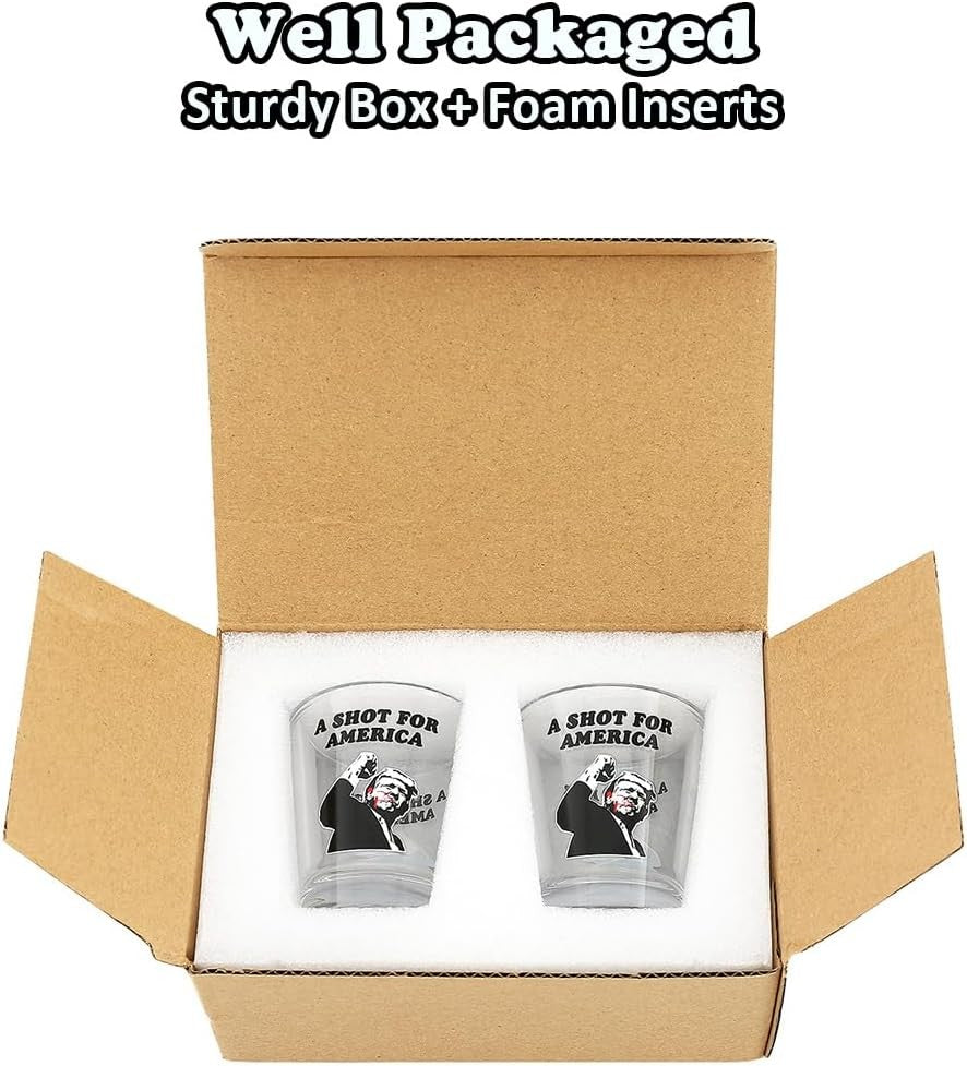new Funny Shot Glass Merchandise White Elephant Gifts 1.5 oz, (1.5 oz)