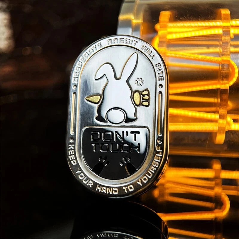 Novel Metal EDC Fidget Slider Cartoon Rabbit Pattern Fidget Toys Stress Relief 07FC0E-D4 - KOEEK