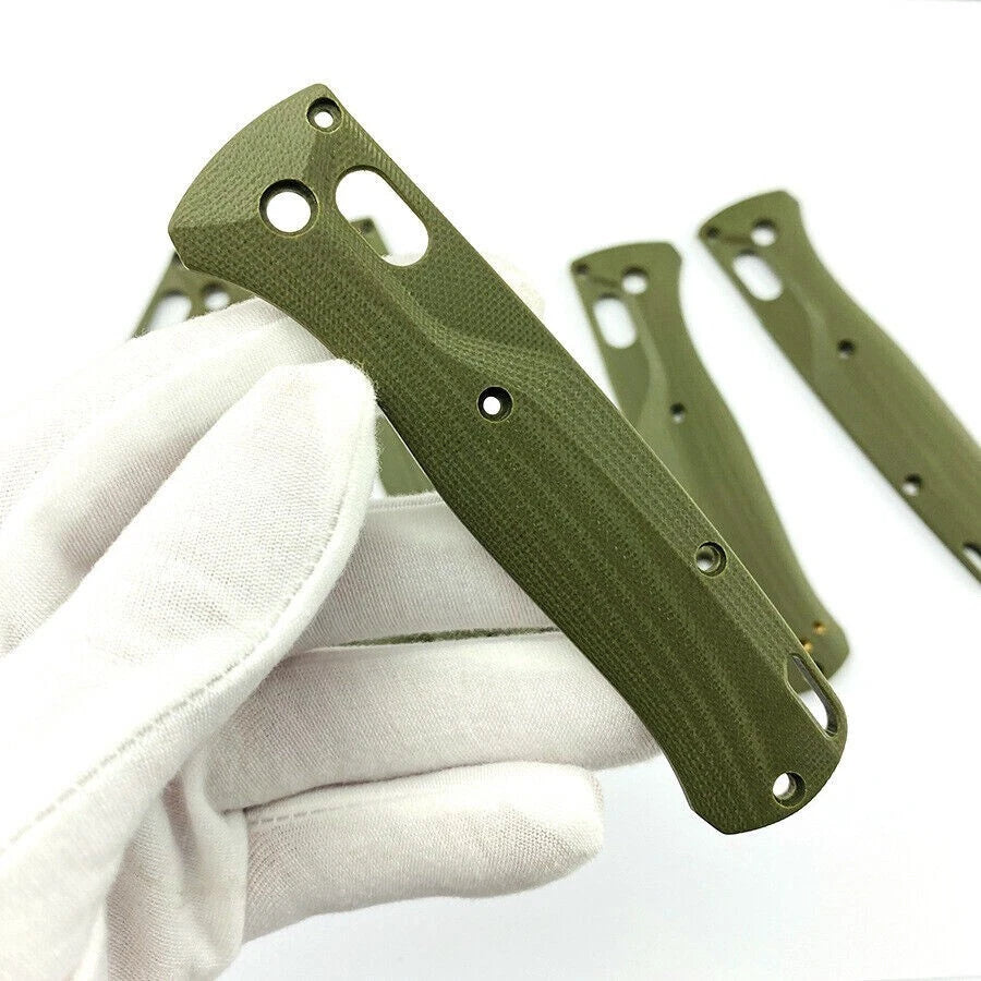 1 Pair Green G10 Handle Scales Grip Patch For Benchmade Bugout 535 Folding Knife 07FC0E-D4 - KOEEK
