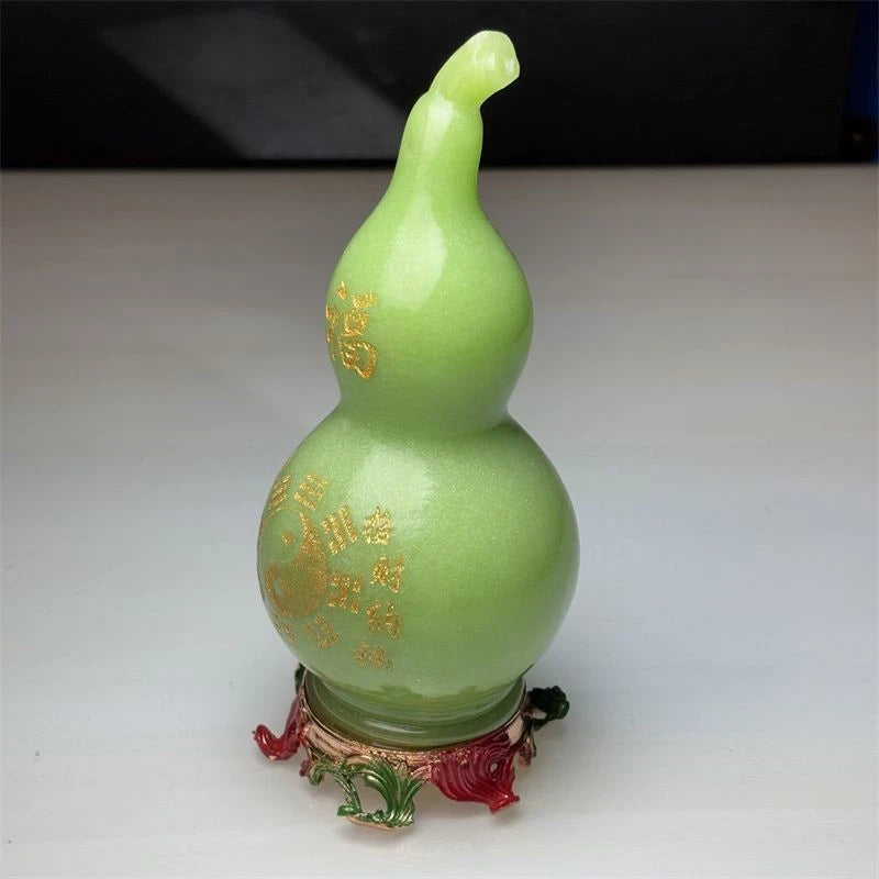 Glow Bagua Gourd Figurine Feng Shui Home Office Study Wine Cabinet Decor 07FC0E-D4 - KOEEK