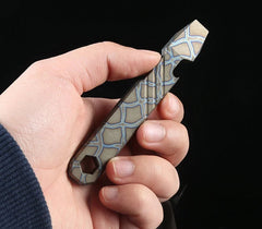 1PC Titanium Alloy Multi-Tool Pry Bar Crowbar Bottle Opener Wrench Outdoor EDC 07FC0E-D4 - KOEEK
