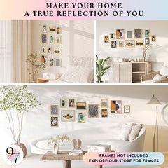 new 97 Decor Vintage Eclectic Wall Art Collage - Abstract UNFRAMED, 97 DECOR - KOEEK
