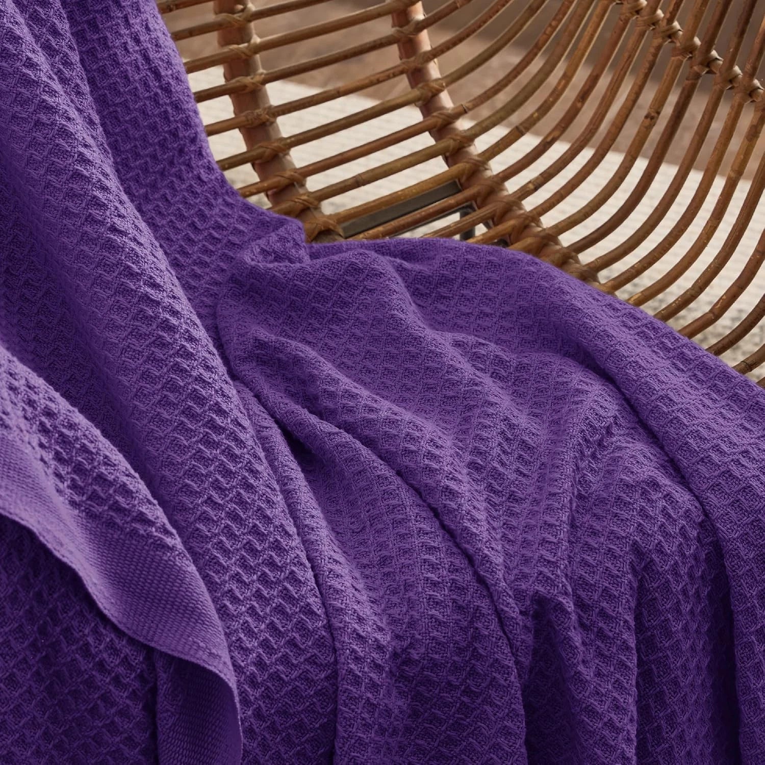 cotton oversized sofa throw, size 50x70 inches - breathable and soft 07FC0E-D4 - KOEEK