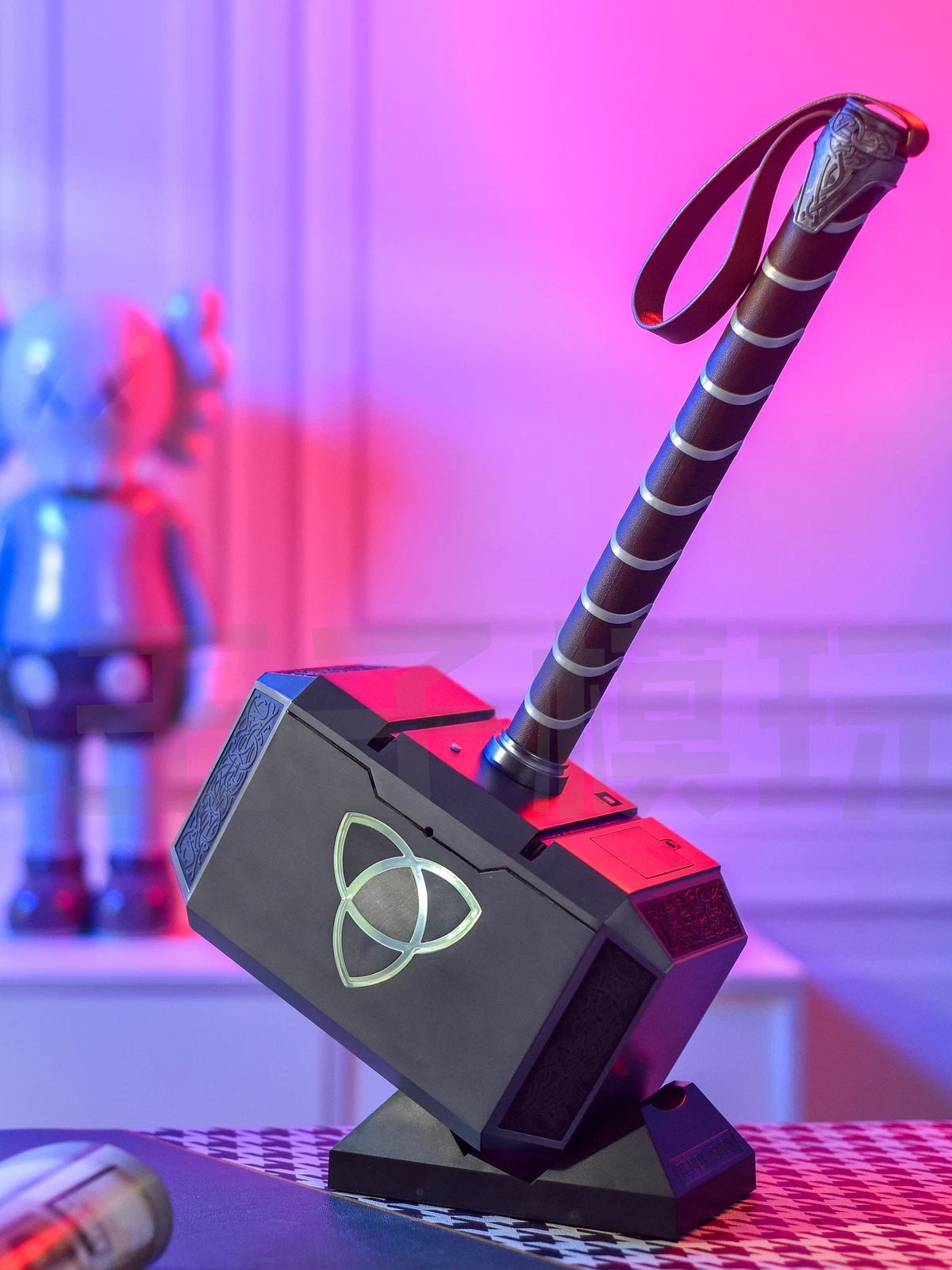 19in Marvel Legends Avengers Thor Mjolnir 1:1 Hammer Full Metal LED Sounds Prop 07FC0E-D4 - KOEEK