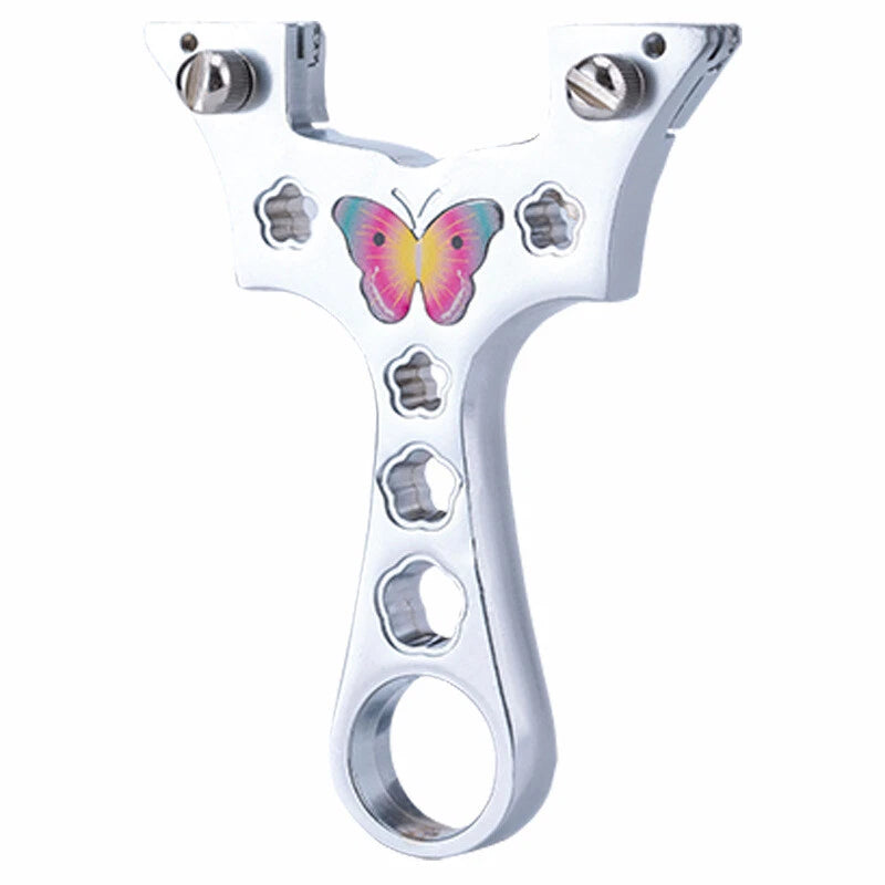 Butterfly Slingshot Slingbow Hunting Catapult Flat Rubber Band Archery Shooting 07FC0E-D4 - KOEEK