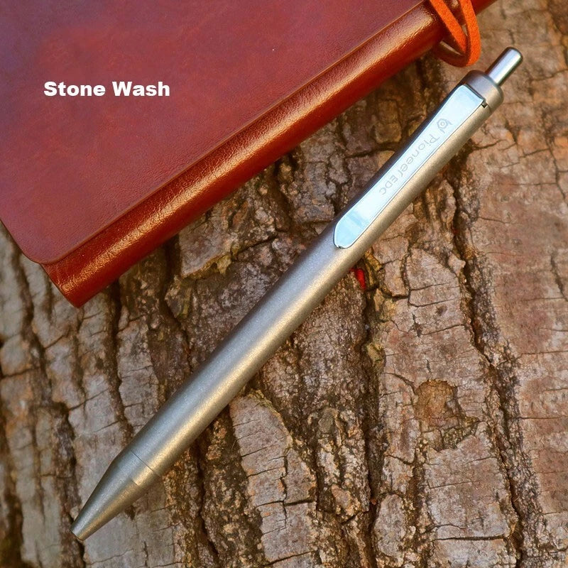 EDC Titanium Writing Pen Portable Signature Pen Stationery Office Ballpoint Pen 07FC0E-D4 - KOEEK