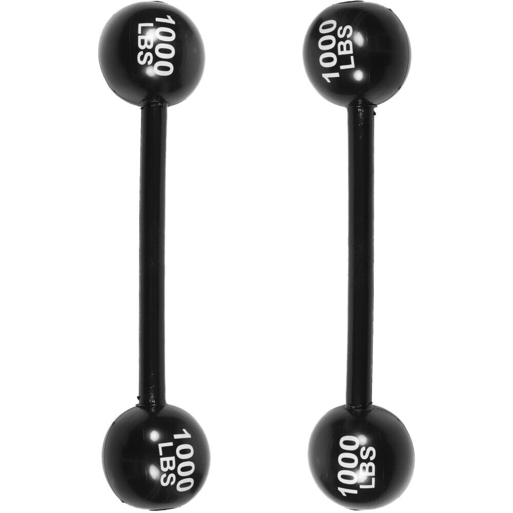 ny 2 STK Prop Barbell Oppblåsbar Dumbbell Vekter Rekvisitter Thicken Child