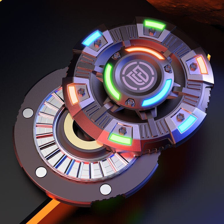Fidget Spinner Silent EDC Slider Invader Gyro Fidget Metal Luminous Toys Gifts 07FC0E-D4 - KOEEK