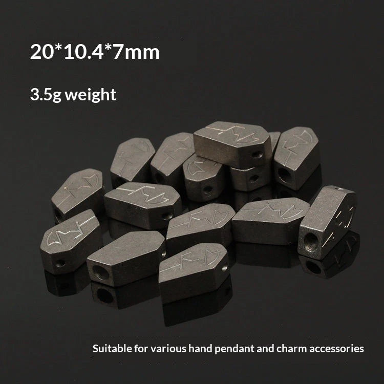 Titanium Alloy Knife Pendant Urban EDC Tactical Knife Trinket Stoashed Finish 07FC0E-D4 - KOEEK