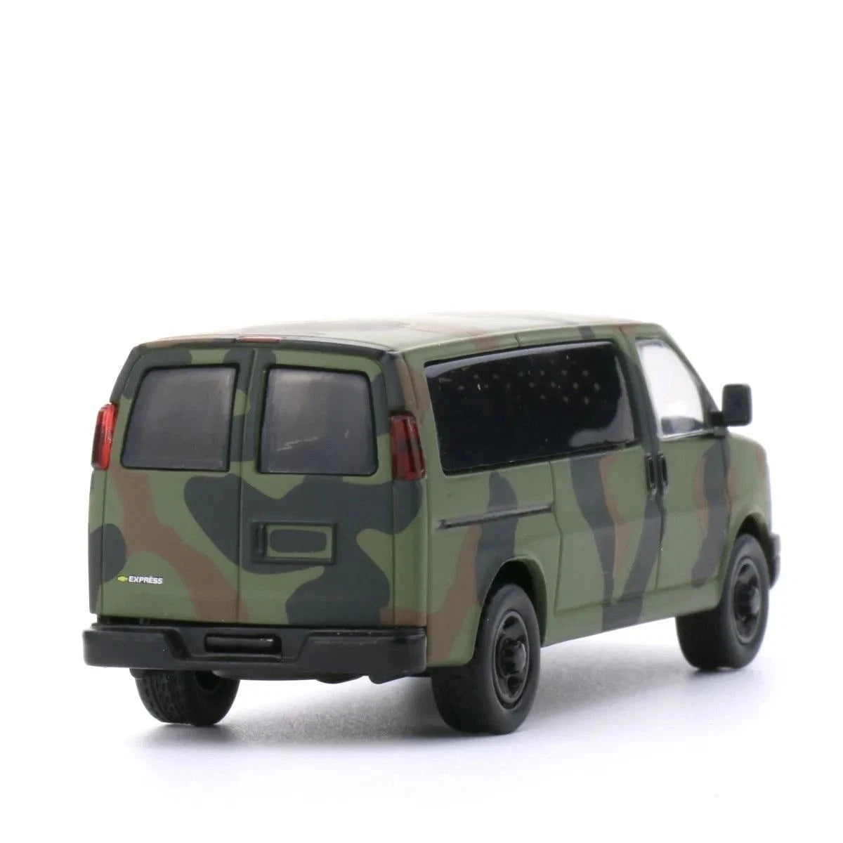 1:64 Chevrolet Express Van Camo Diecast Metal Model Military Style Classic Van 07FC0E-D4 - KOEEK