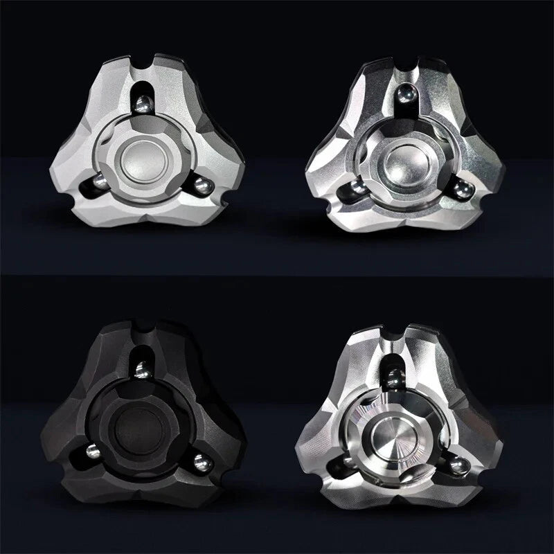 EDC Hand Spinner Adult Fidget Toys God Shield Stainless Steel Fidget Spinner Toy 07FC0E-D4 - KOEEK