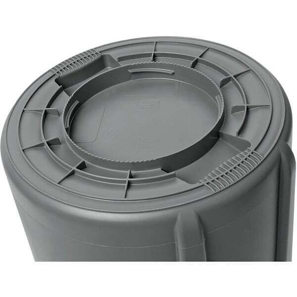 new Rubbermaid Commercial Fg264360gray 44 Gal Round Trash Can, Gray, 24 In Dia, Rubbermaid - KOEEK