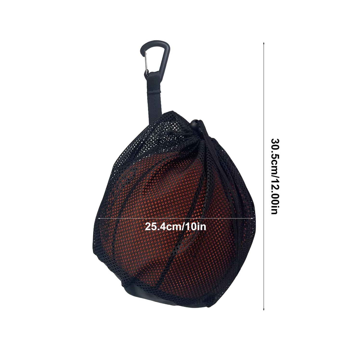 new Basketball Carrying Bag Adjustable Shoulder Ball Bag Clip On Ball For Backpack koeek - KOEEK