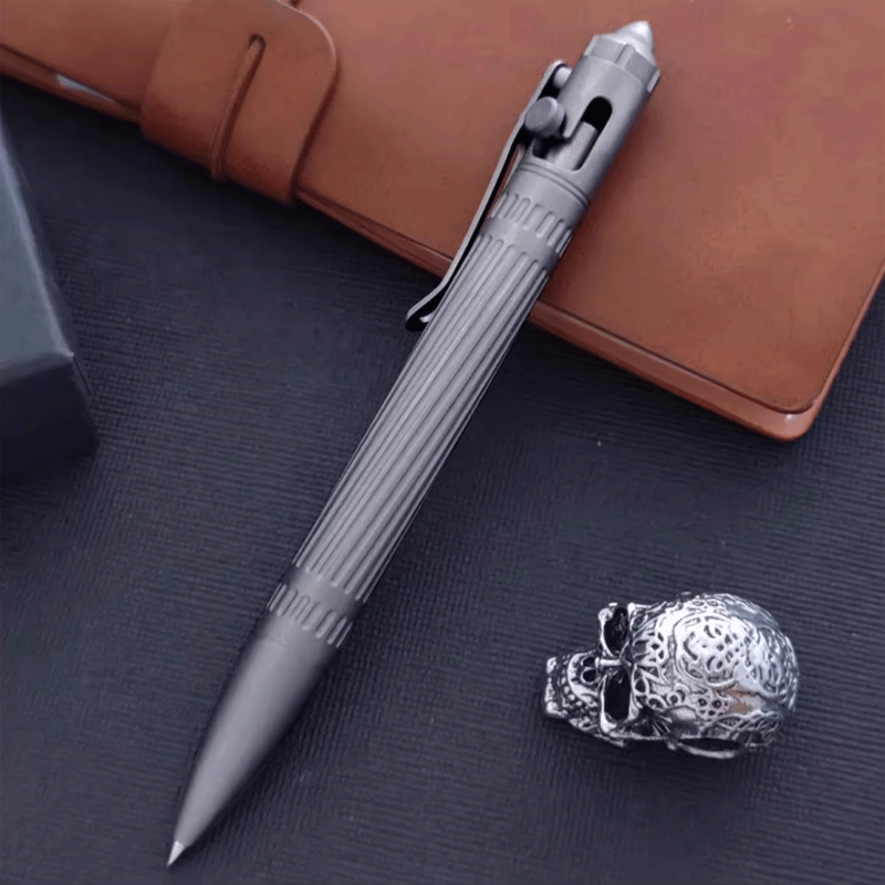 EDC Practical Titanium Alloy Pocket Ballpoint Pen Tactical working signature Pen 07FC0E-D4 - KOEEK