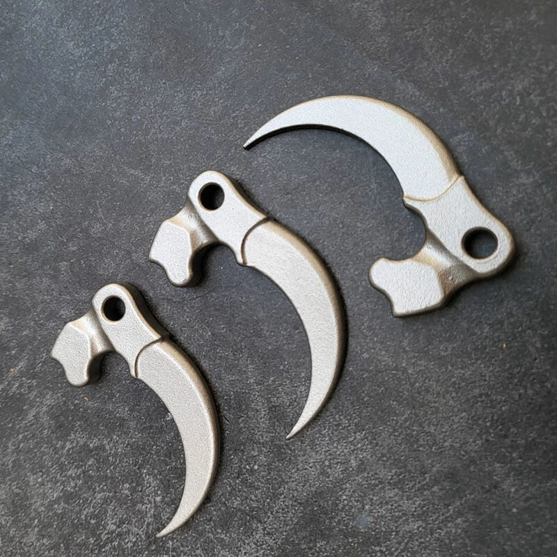 Stainless Steel Keychain Eagle Claw Necklace Pendant Bead Unpacking Box Tool 07FC0E-D4 - KOEEK