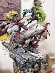 Recast Attack On Titan Mikasa Vs Annie 1/6th Ackerman Resin Model Collect 75cm H 07FC0E-D4 - KOEEK