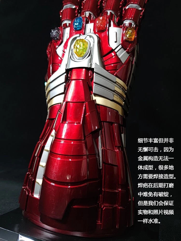 STOCK HCMY Thanos Infinity Gauntlet Full Metal 1:1 Wearable Cosplay Statue LED 07FC0E-D4 - KOEEK