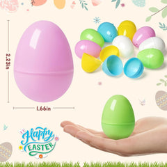 new Duchong 50 PCS Plastic Easter Eggs Bulk Empty Fillable, 2.4" Assorted [Mixed] DUCHONG - KOEEK