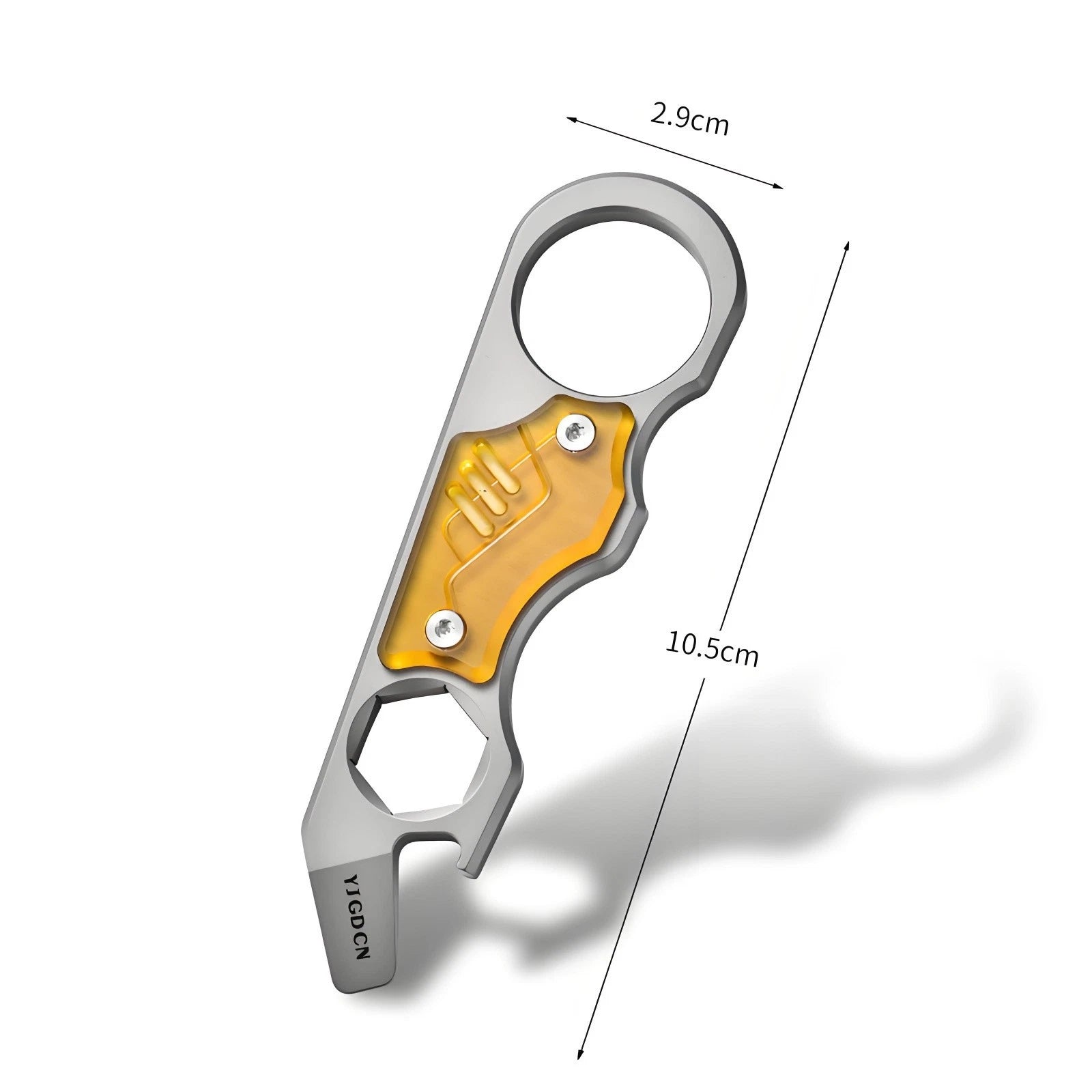 Titanium Alloy EDC Pry Bar Multi Tool Bottle Opener Wrench Outdoor Camping Tool 07FC0E-D4 - KOEEK