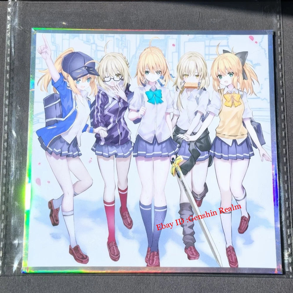 Anime Fate/Grand Order Altria Dazzle Card Figure Collection Desktop Decor Gift 07FC0E-D4 - KOEEK