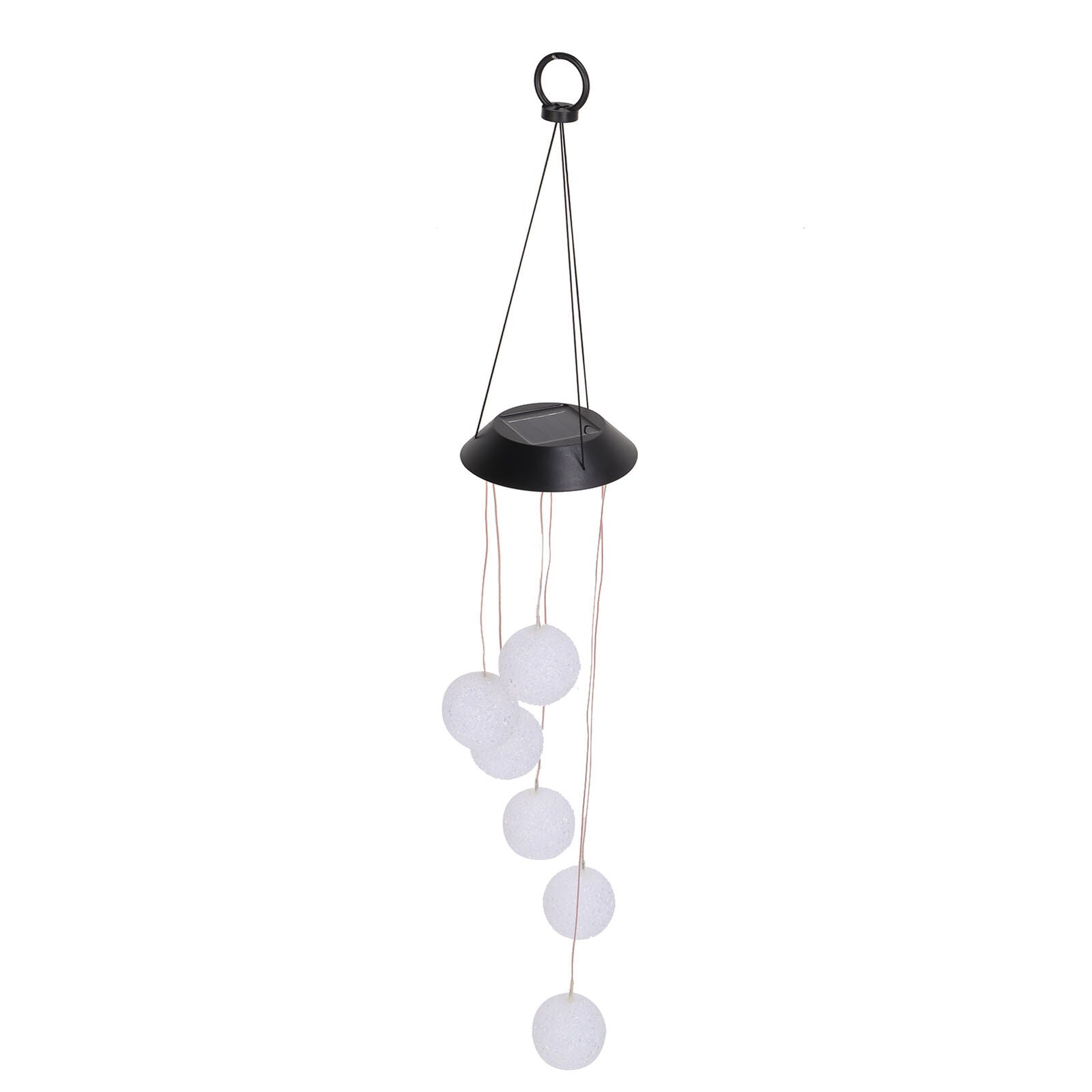 new Solar Crystal Ball Wind Chimes Light 100LM IP45 Waterproof Decorative Lamp For I koeek - KOEEK