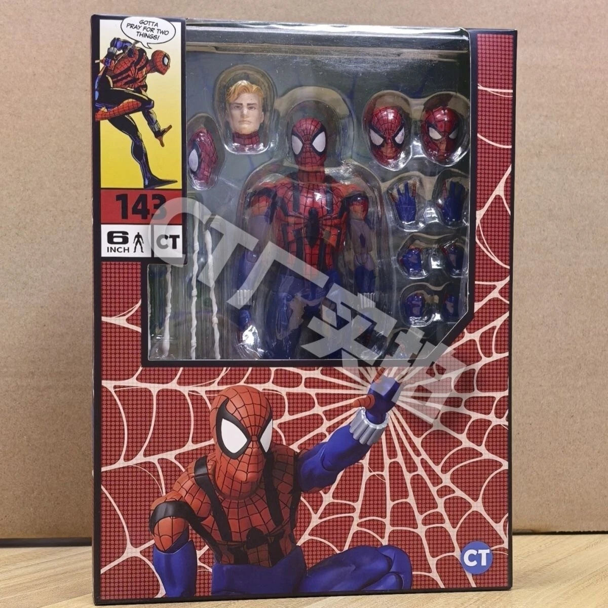 In Stock CT Toys MAFEX No.143 SPIDER-MAN Ben Reilly Comic Ver. 6in Action Figure 07FC0E-D4 - KOEEK