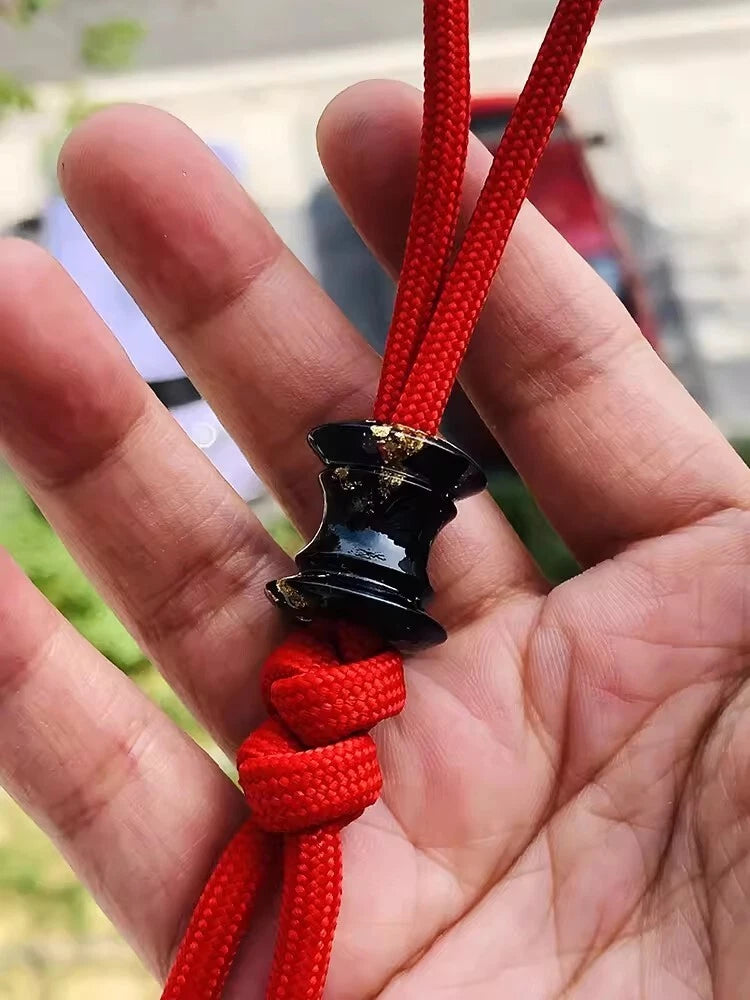 Resin Lanyard Paracord Knife Beads Pendant ecklace DIY Cord Pendants EDC Beads 07FC0E-D4 - KOEEK