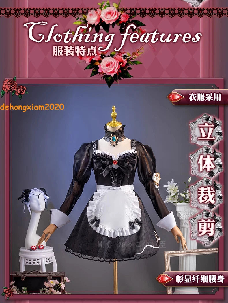 Identity V Priestess Cosplay Costume Fiona Gilman Women Maid Dress  Halloween 07FC0E-D4 - KOEEK