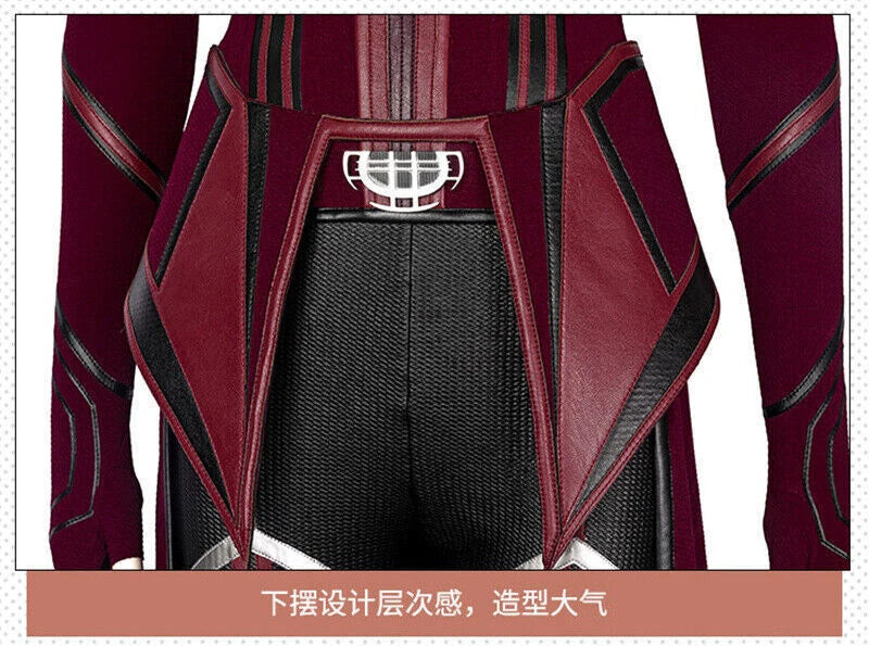 Anime Wanda Vision Costume Scarlet Witch Cosplay Outfits Halloween Gift 07FC0E-D4 - KOEEK