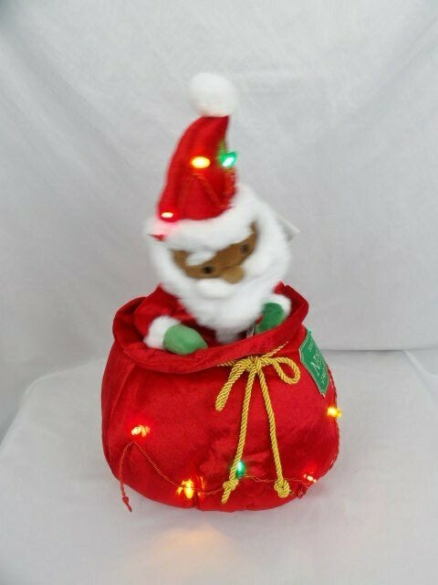 Wondershop Animated Santa Musical, Light up, Dancing Santa in the Toy Bag WONDERSHOP - KOEEK